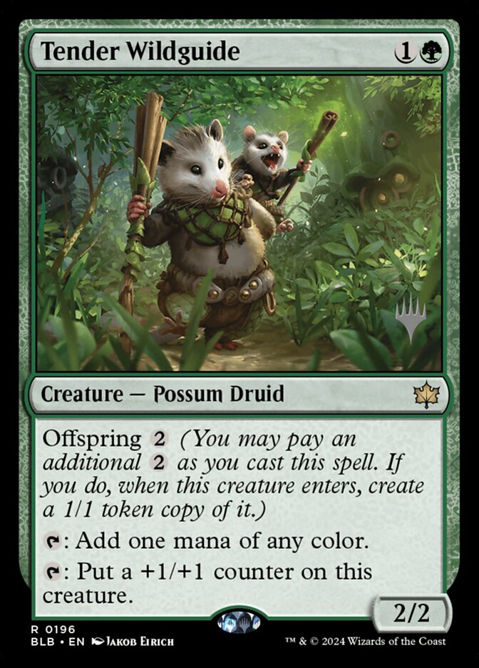 Tender Wildguide (Promo Pack: Bloomburrow) Near Mint Foil