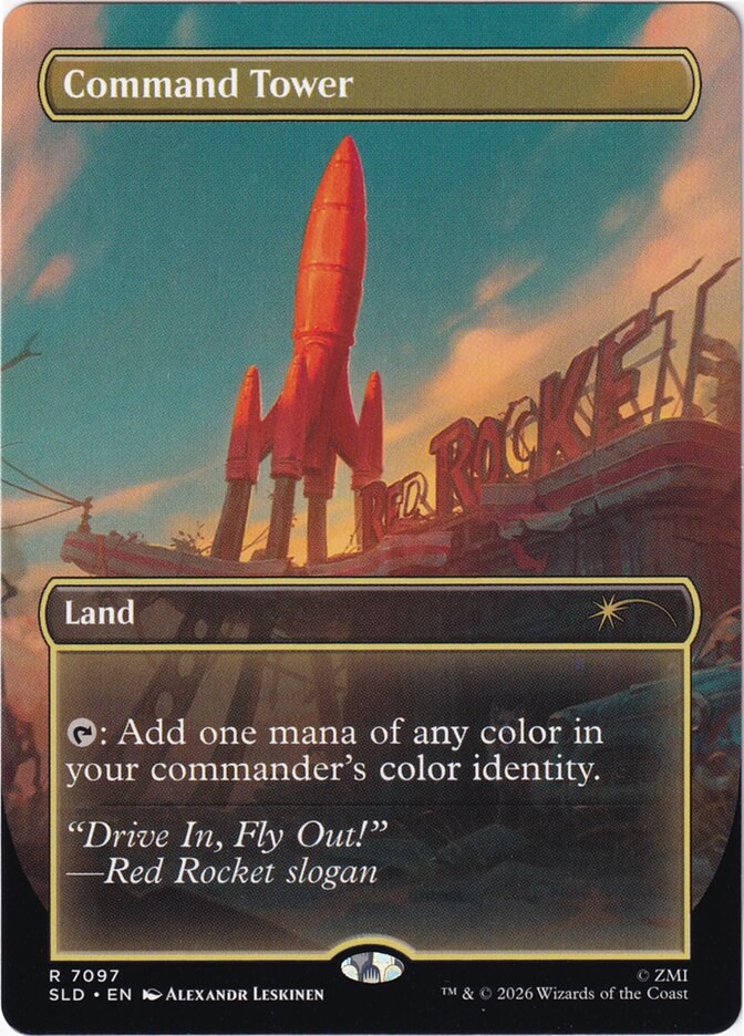 Command Tower (7097) (Secret Lair) Light Play Foil