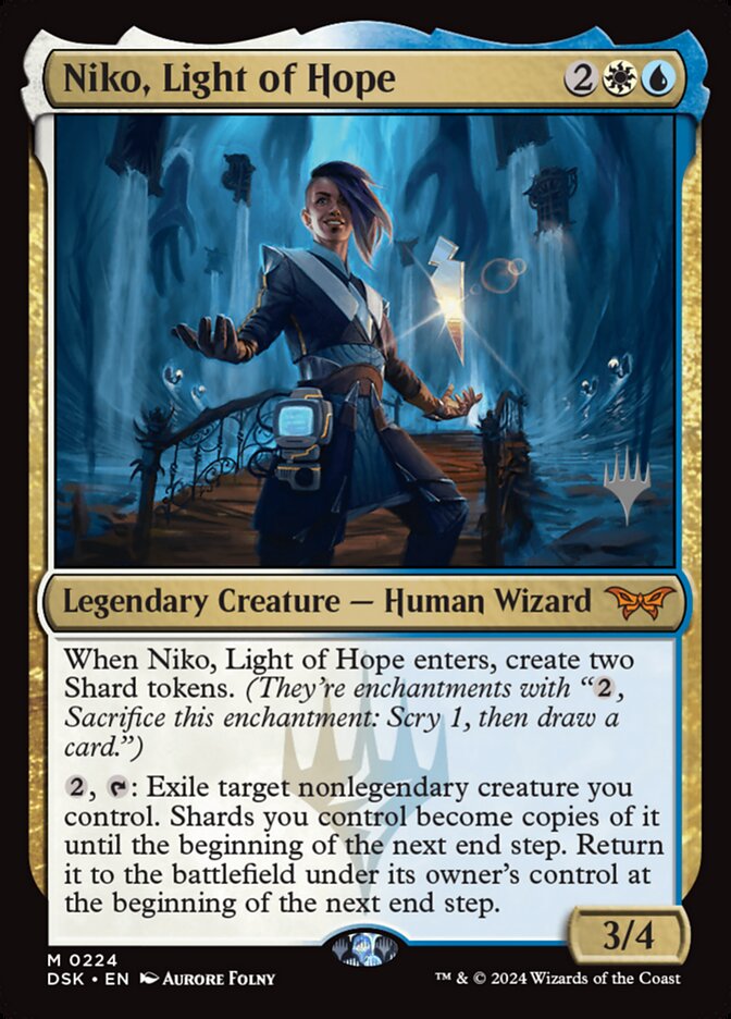 Niko, Light of Hope (Promo Pack: Duskmourn: House of Horror) Light Play Foil