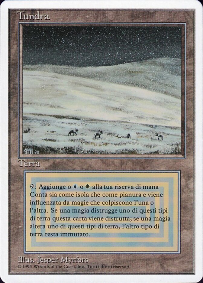 Tundra (Revised Edition (Foreign White Border)) Light Play Italian