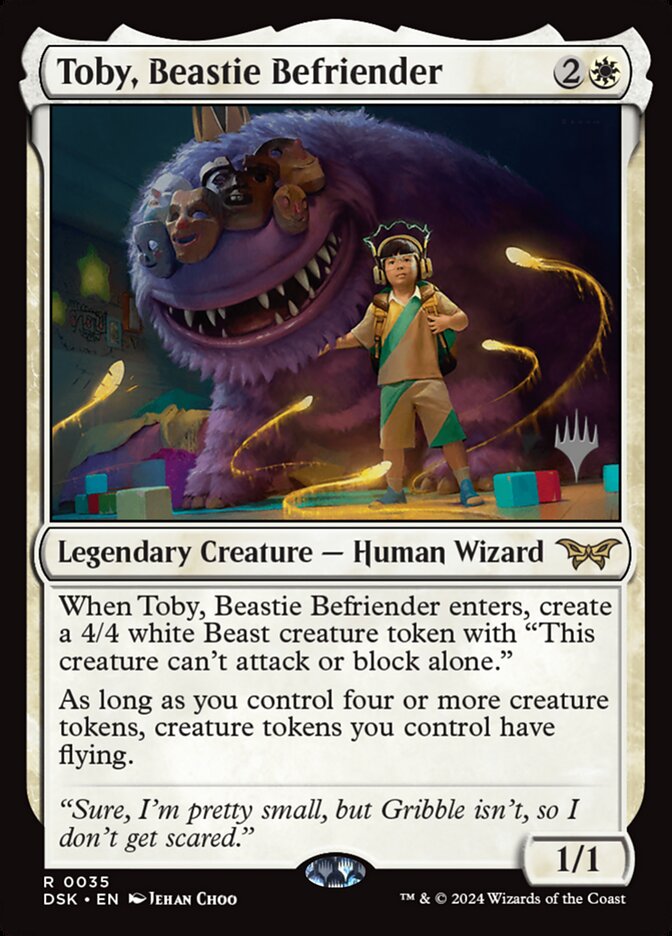 Toby, Beastie Befriender (Promo Pack: Duskmourn: House of Horror) Near Mint Foil