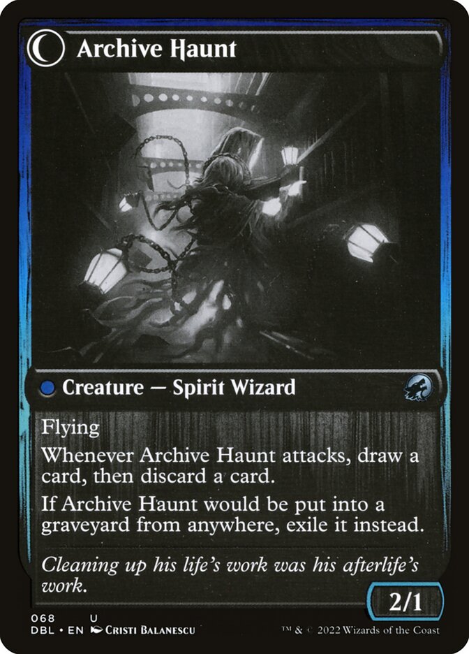 Back face of Archive Haunt
