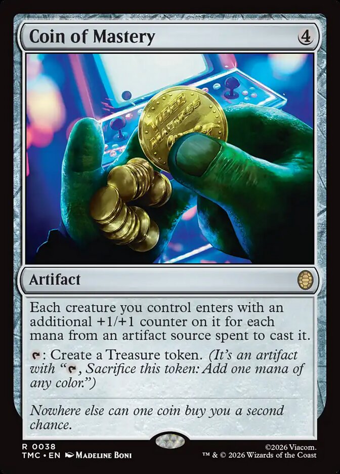 Coin of Mastery (Surge Foil) (Commander: Teenage Mutant Ninja Turtles) Near Mint Foil