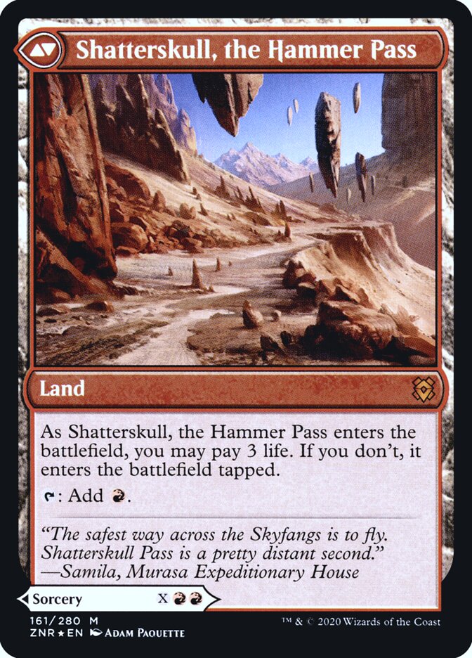 Back face of Shatterskull, the Hammer Pass