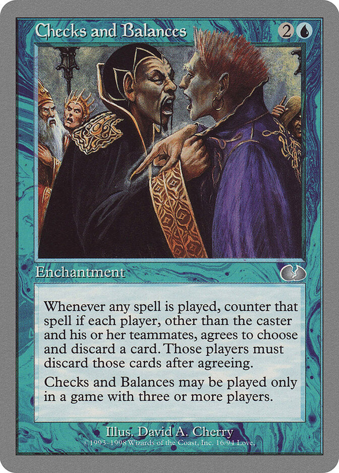 Checks and Balances (Unglued) Near Mint