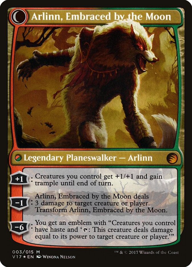 Back face of Arlinn, Embraced by the Moon