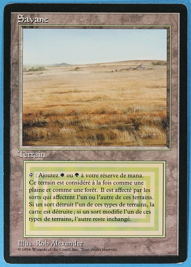 Savannah (Revised Edition (Foreign Black Border)) Light Play German