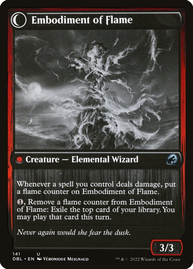 Back face of Embodiment of Flame