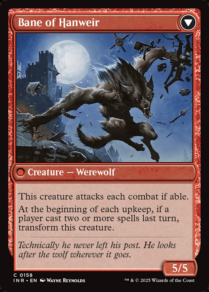 Back face of Bane of Hanweir