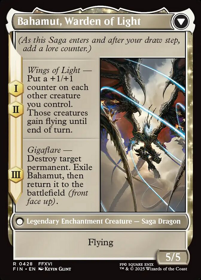 Back face of Bahamut, Warden of Light