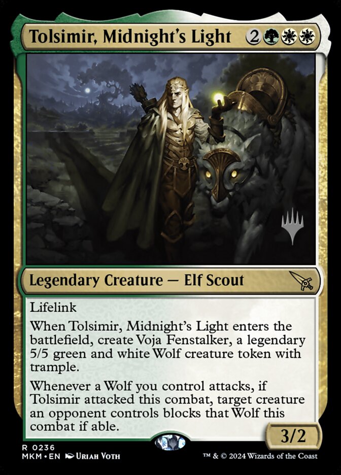 Tolsimir, Midnight's Light (Promo Pack: Murders at Karlov Manor) Near Mint Foil