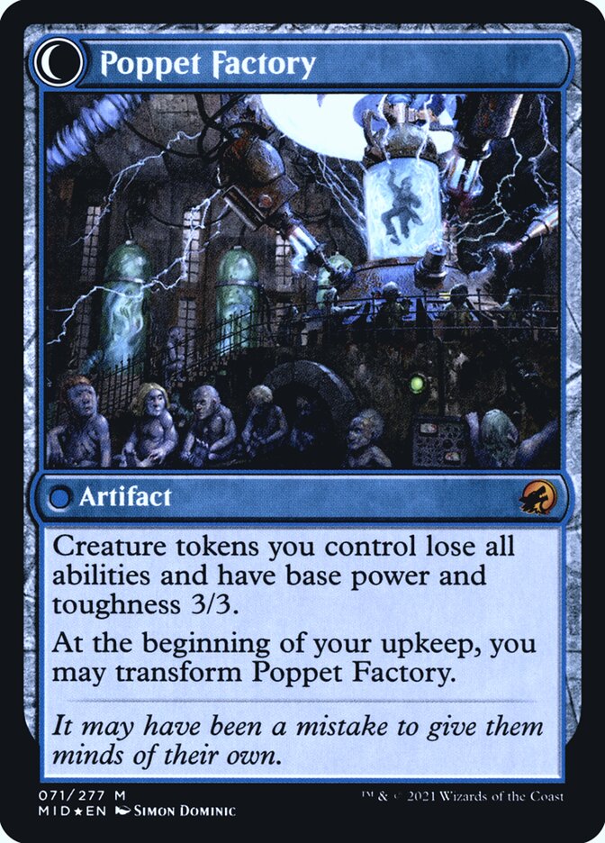 Back face of Poppet Factory