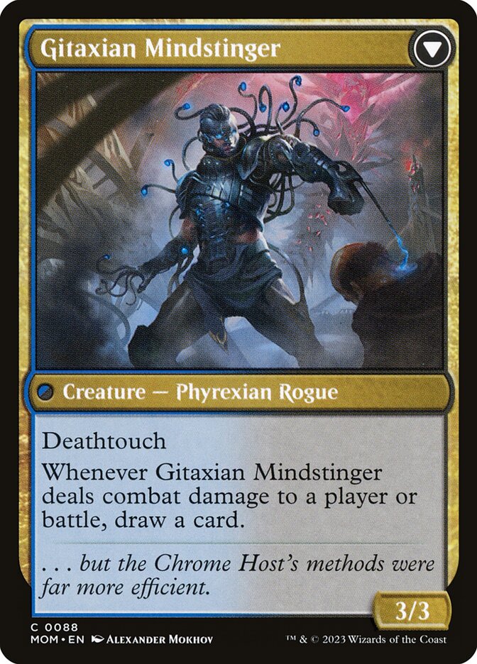 Back face of Gitaxian Mindstinger