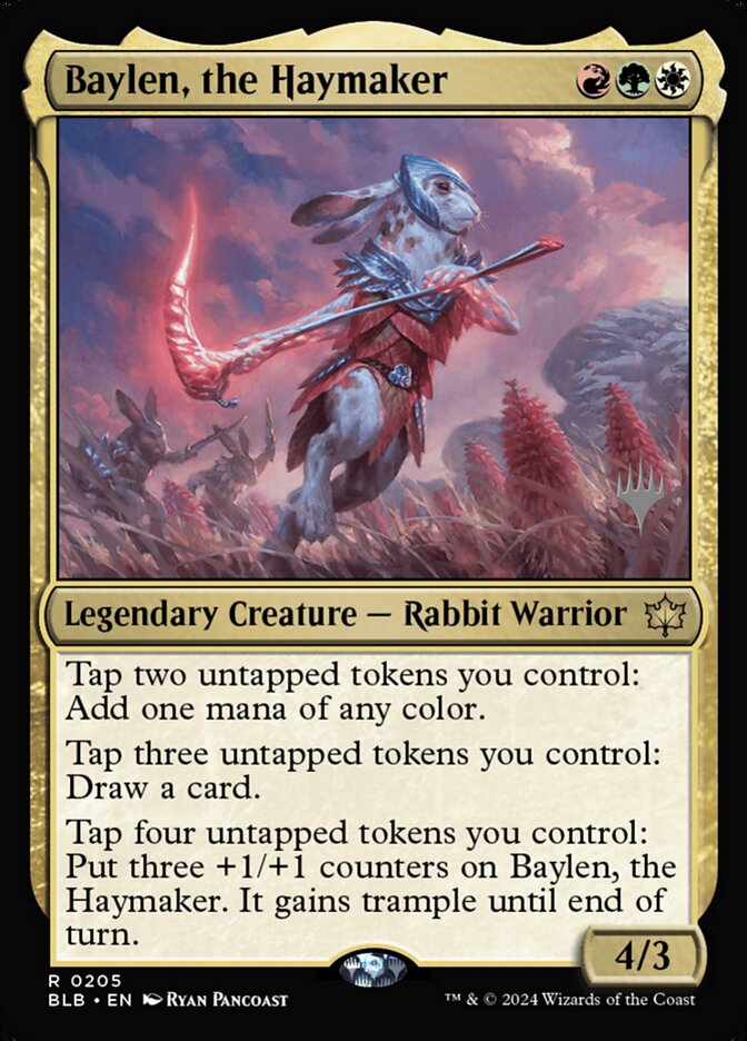 Baylen, the Haymaker (Promo Pack: Bloomburrow) Near Mint Foil