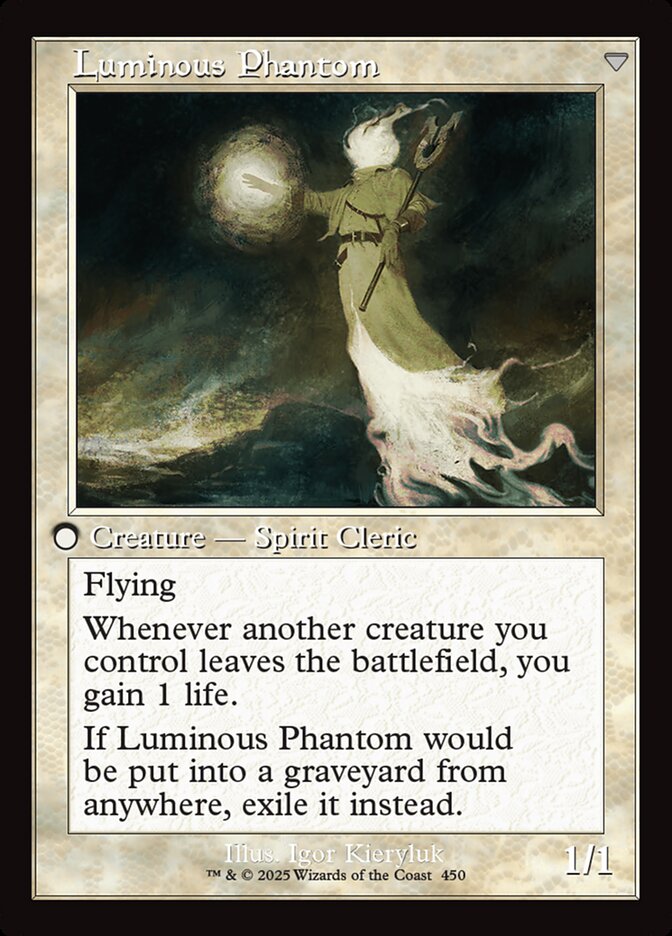 Back face of Luminous Phantom