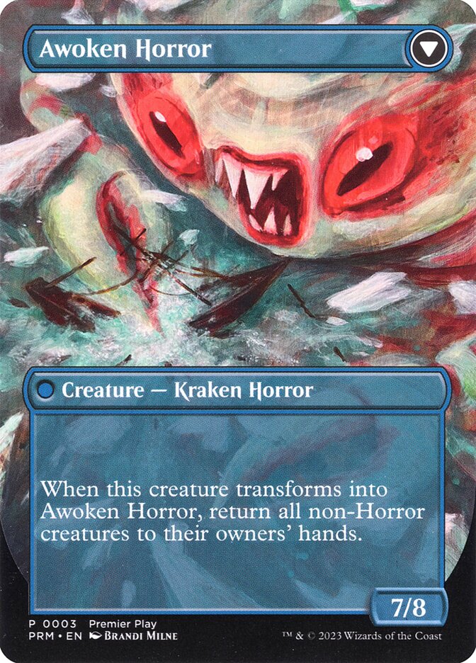 Back face of Awoken Horror