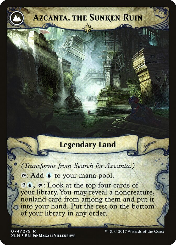 Back face of Azcanta, the Sunken Ruin