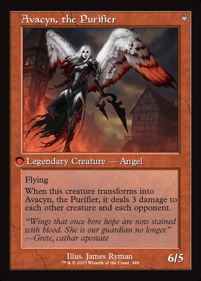 Back face of Avacyn, the Purifier