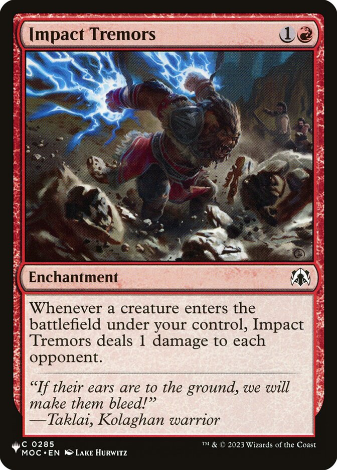 Impact Tremors (MOC) (The List) Light Play