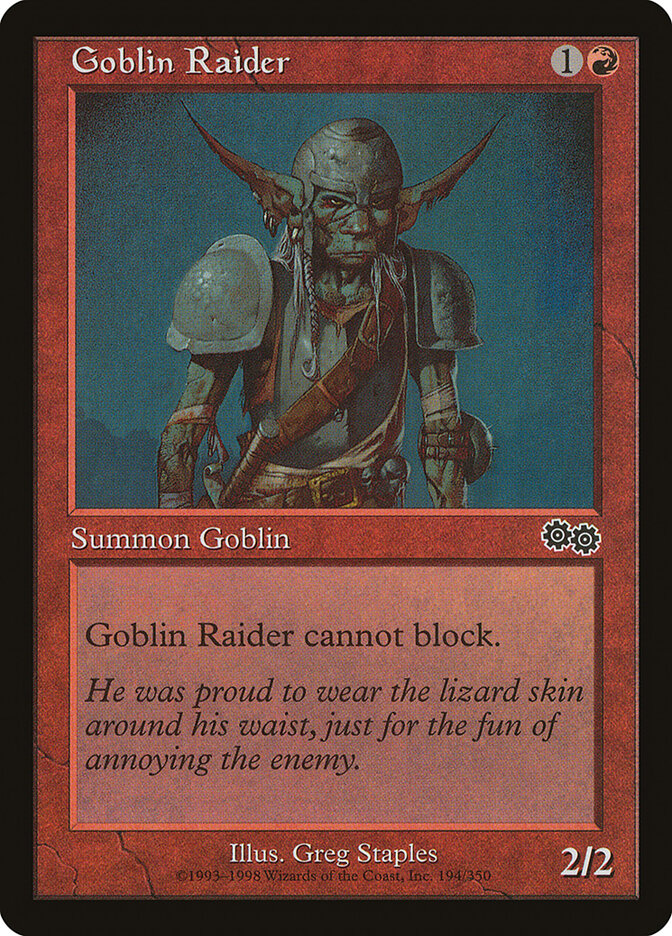 Goblin Raider (Urza's Saga) Near Mint