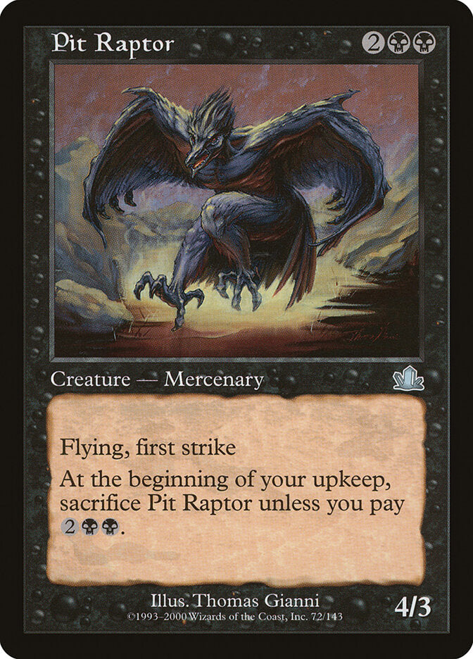 Pit Raptor (Prophecy) Light Play Foil