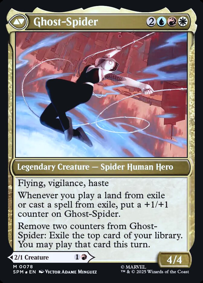 Back face of Ghost-Spider