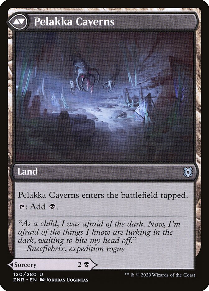 Back face of Pelakka Caverns