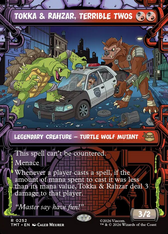 Tokka & Rahzar, Terrible Twos (Showcase) (Teenage Mutant Ninja Turtles) Near Mint Foil