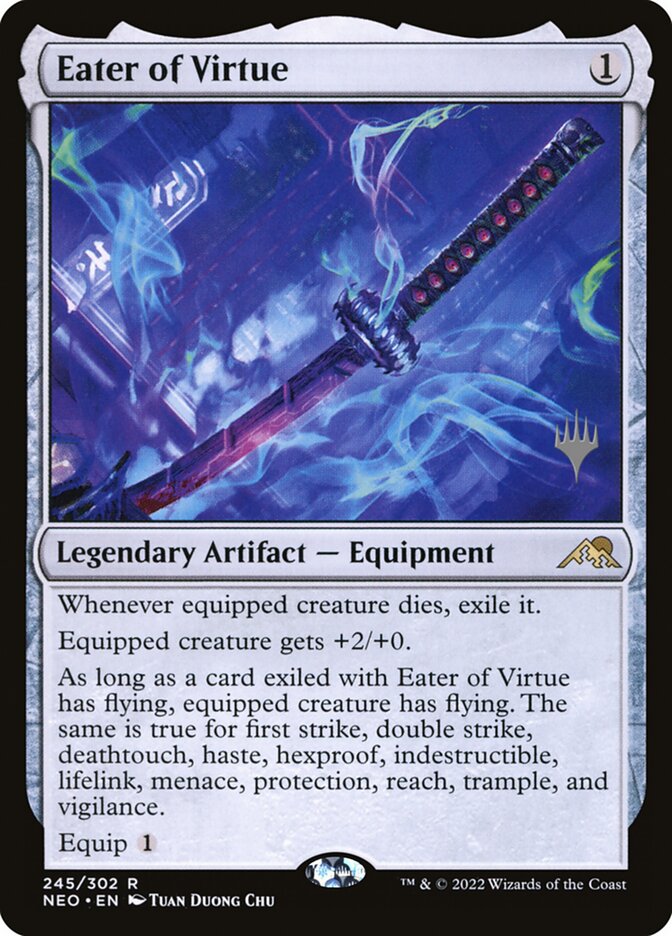 Eater of Virtue (Promo Pack: Kamigawa: Neon Dynasty) Near Mint Foil