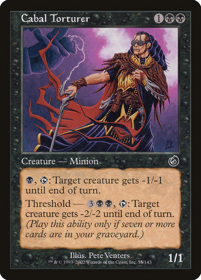 Cabal Torturer (Torment) Heavy Play Foil