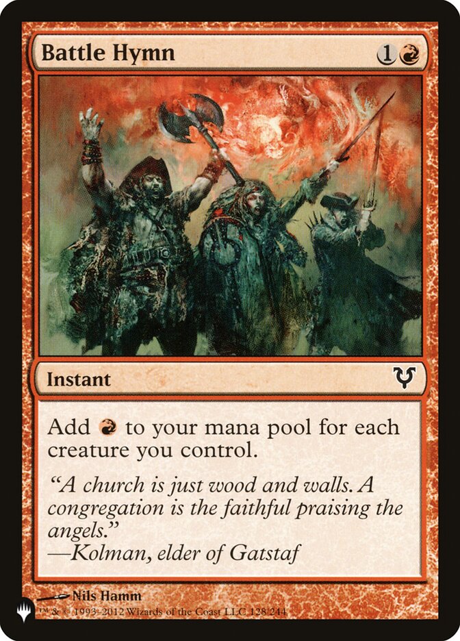 Battle Hymn (The List) Light Play