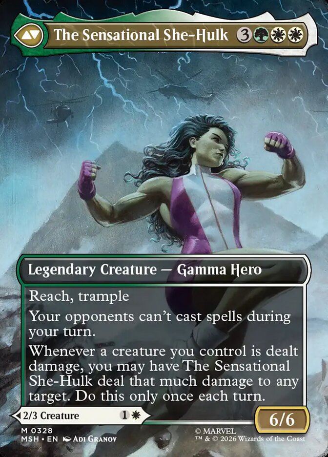 Back face of The Sensational She-Hulk