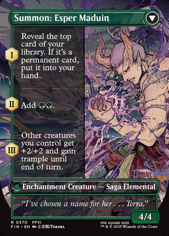 Back face of Summon: Esper Maduin