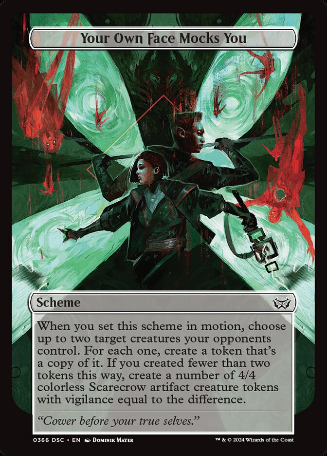 Your Own Face Mocks You (Full Art) (Commander: Duskmourn: House of Horror) Near Mint