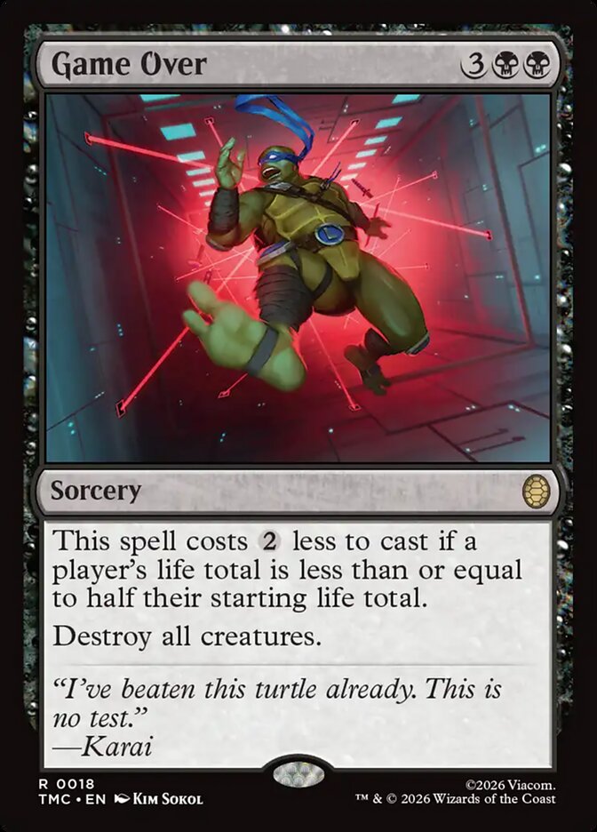 Game Over (Surge Foil) (Commander: Teenage Mutant Ninja Turtles) Near Mint Foil
