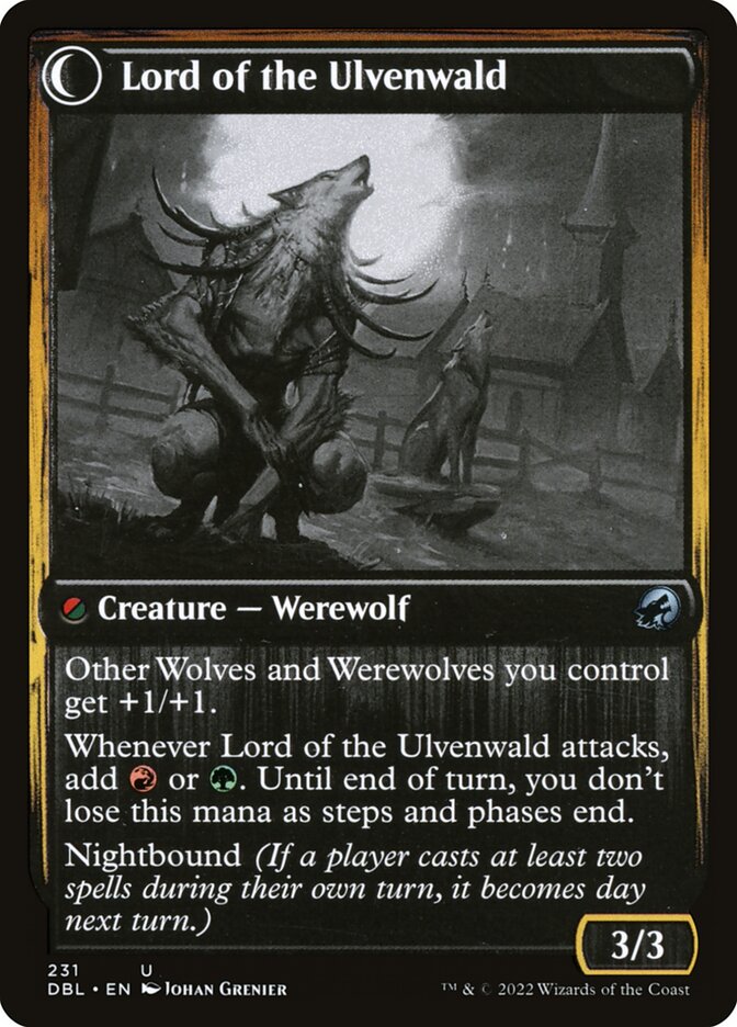 Back face of Lord of the Ulvenwald