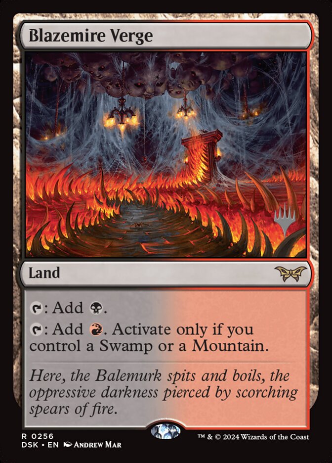Blazemire Verge (Promo Pack: Duskmourn: House of Horror) Near Mint