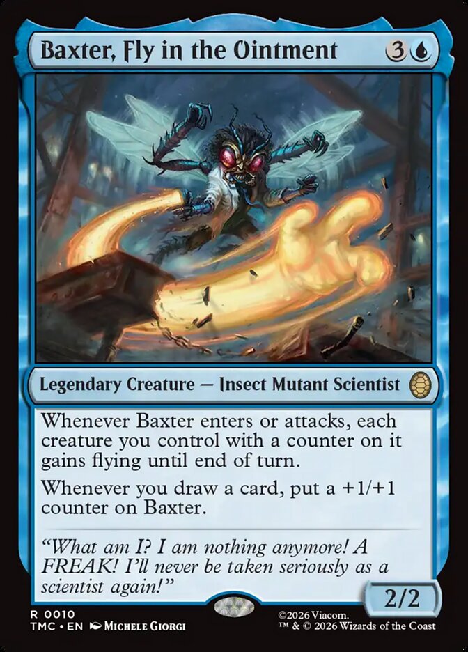 Baxter, Fly in the Ointment (Surge Foil) (Commander: Teenage Mutant Ninja Turtles) Near Mint Foil