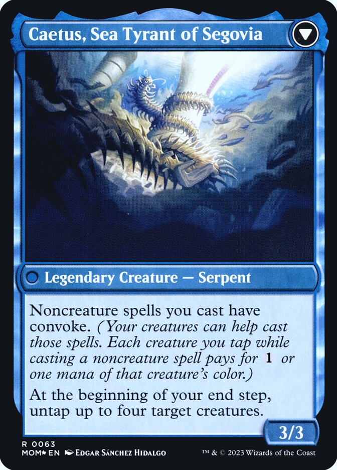 Back face of Caetus, Sea Tyrant of Segovia