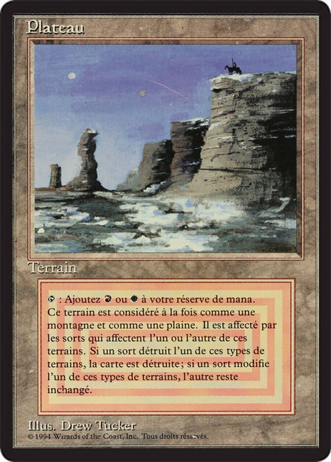 Plateau (Revised Edition (Foreign Black Border)) Light Play German