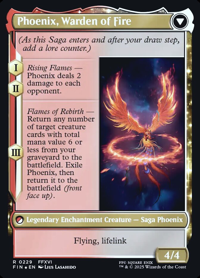 Back face of Phoenix, Warden of Fire