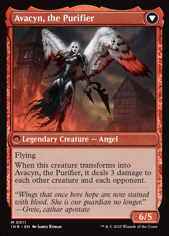 Back face of Avacyn, the Purifier