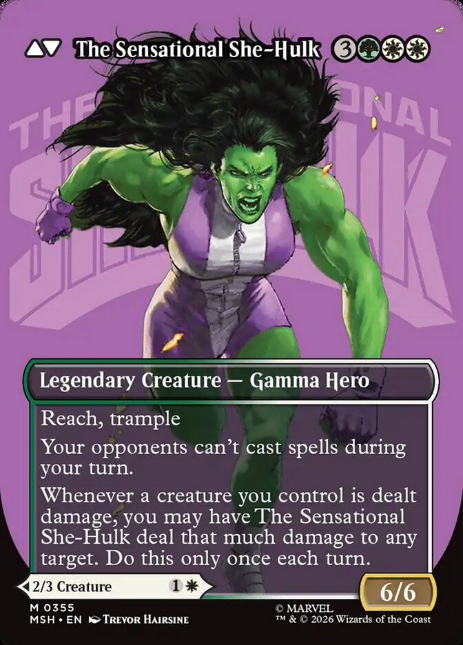 Back face of The Sensational She-Hulk