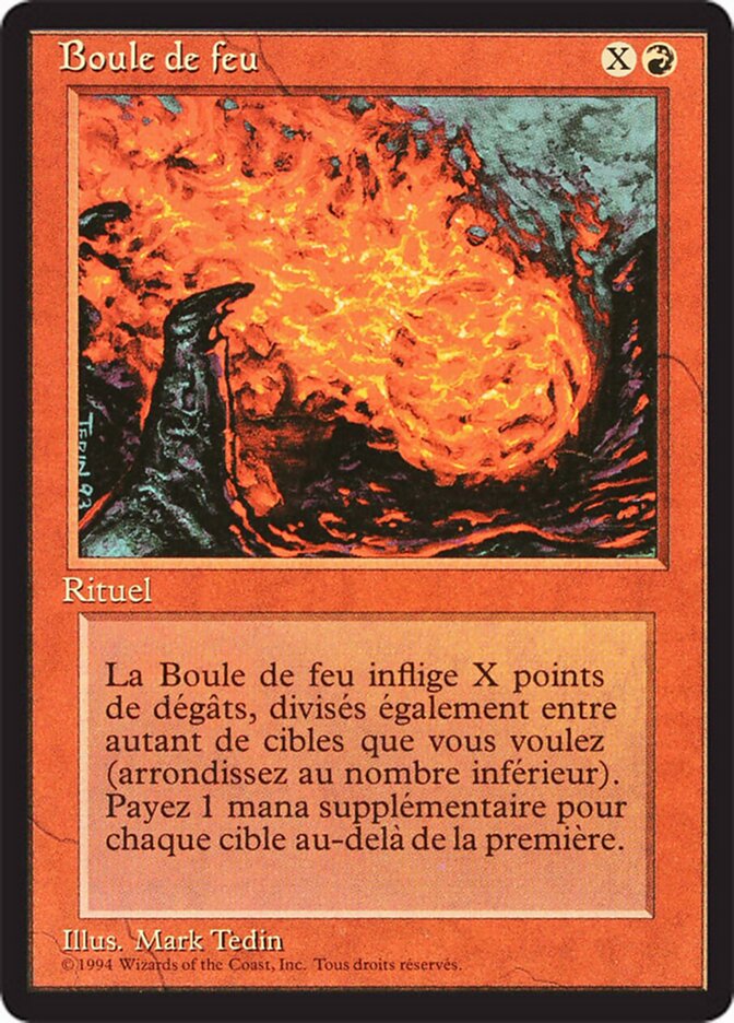 Fireball (Revised Edition (Foreign Black Border)) Light Play German