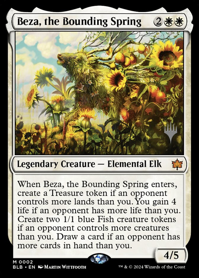 Beza, the Bounding Spring (Promo Pack: Bloomburrow) Near Mint