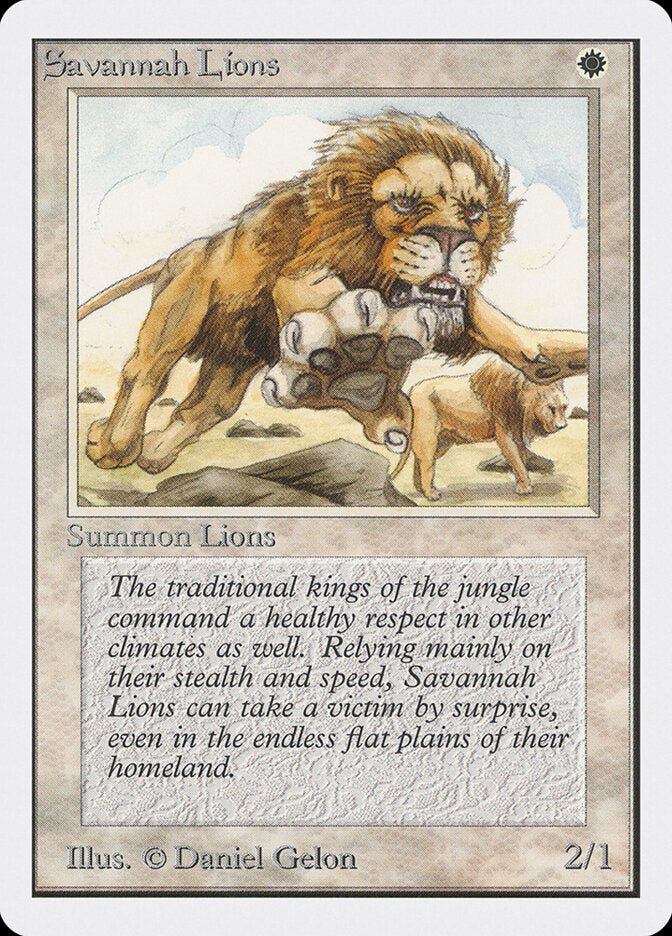 Savannah Lions (2ED 39) — Scryfall