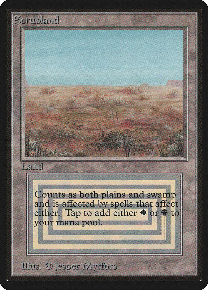 Scrubland (LEB 282) — Scryfall