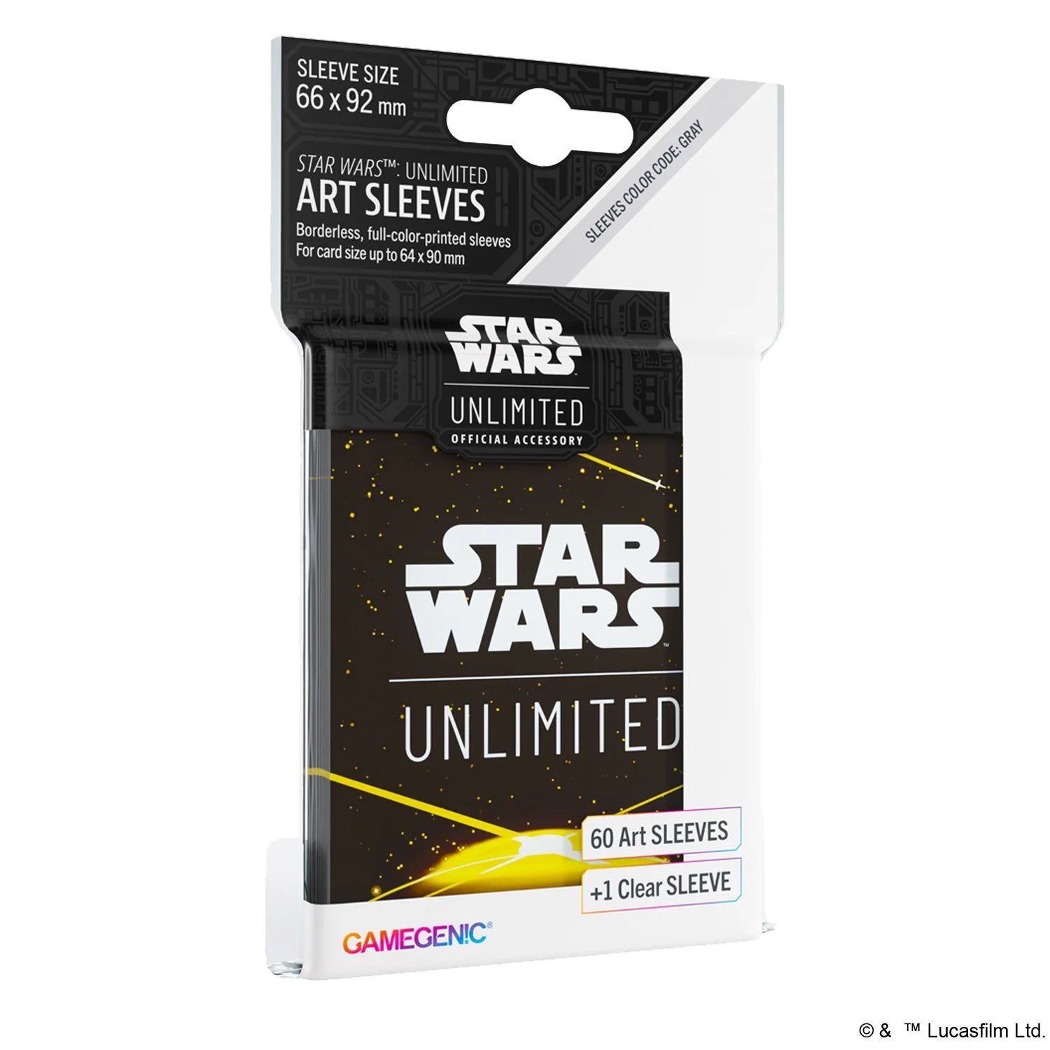 Star Wars Unlimited: Art Sleeve - Card Back - Yellow