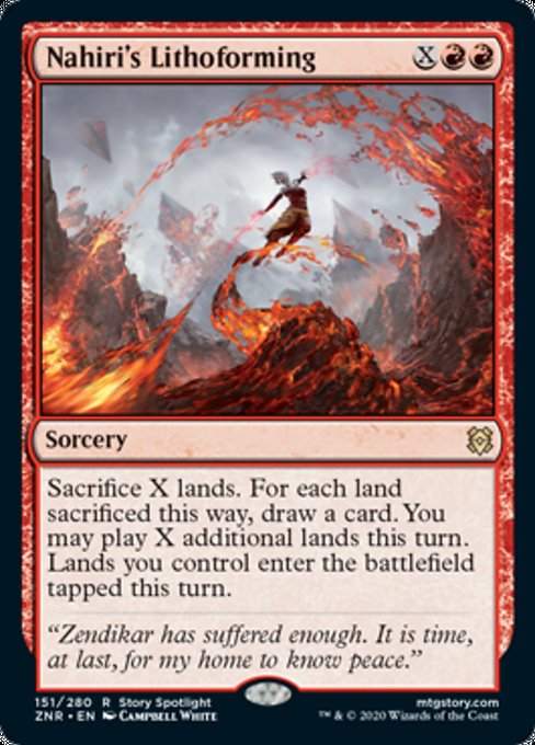 Nahiri's Lithoforming (Zendikar Rising) Medium Play