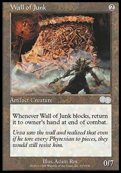 Wall of Junk (Urza's Saga) Light Play